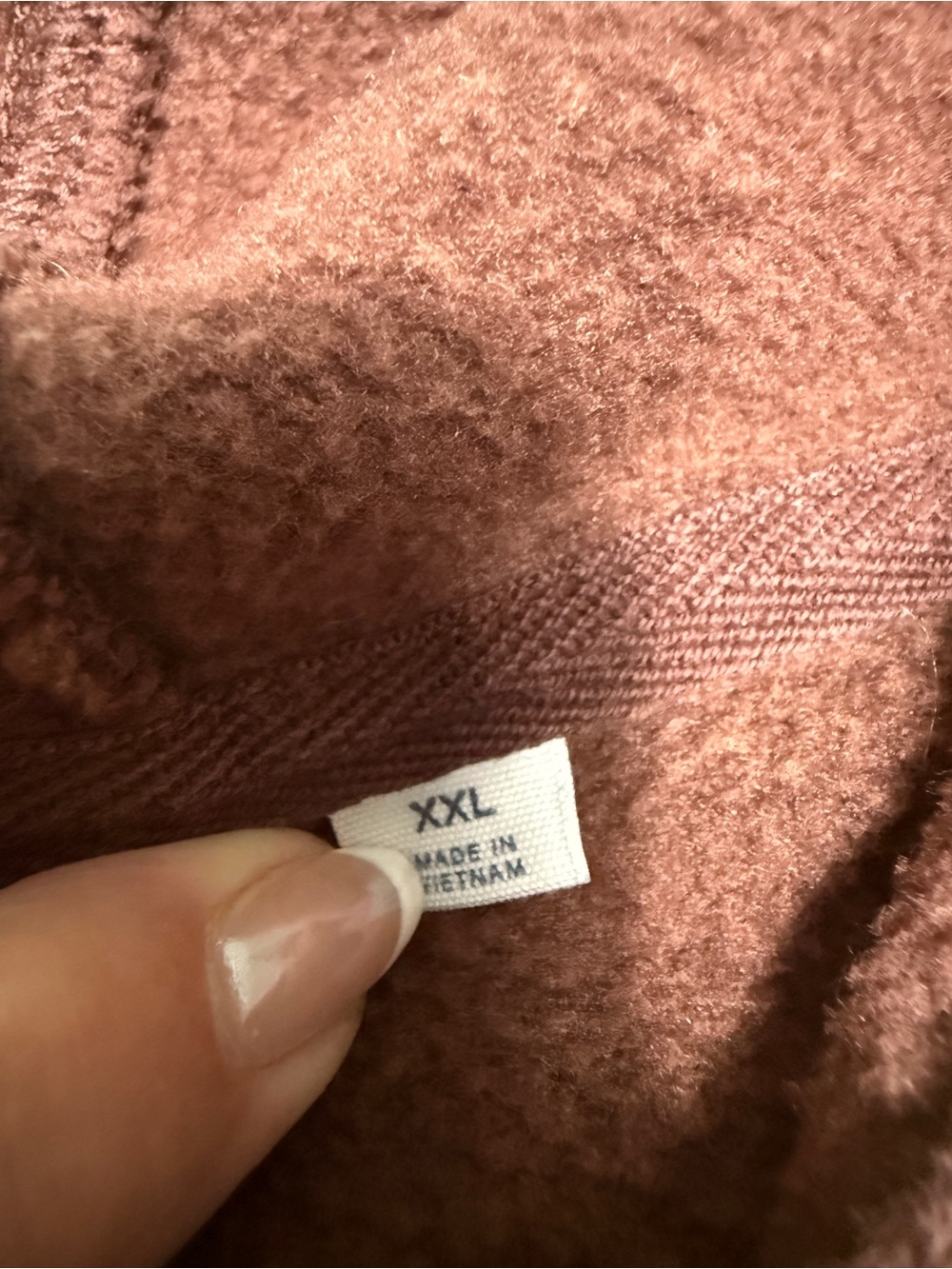 Gap Classic Brown Cropped Zip-Up Hoodie Jacket Size XXL #2623 - Picture 5 of 6